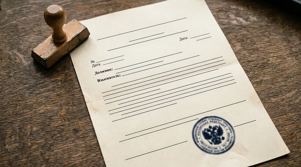 Постановление судебного пристава об окончании исполнительного производства на столе